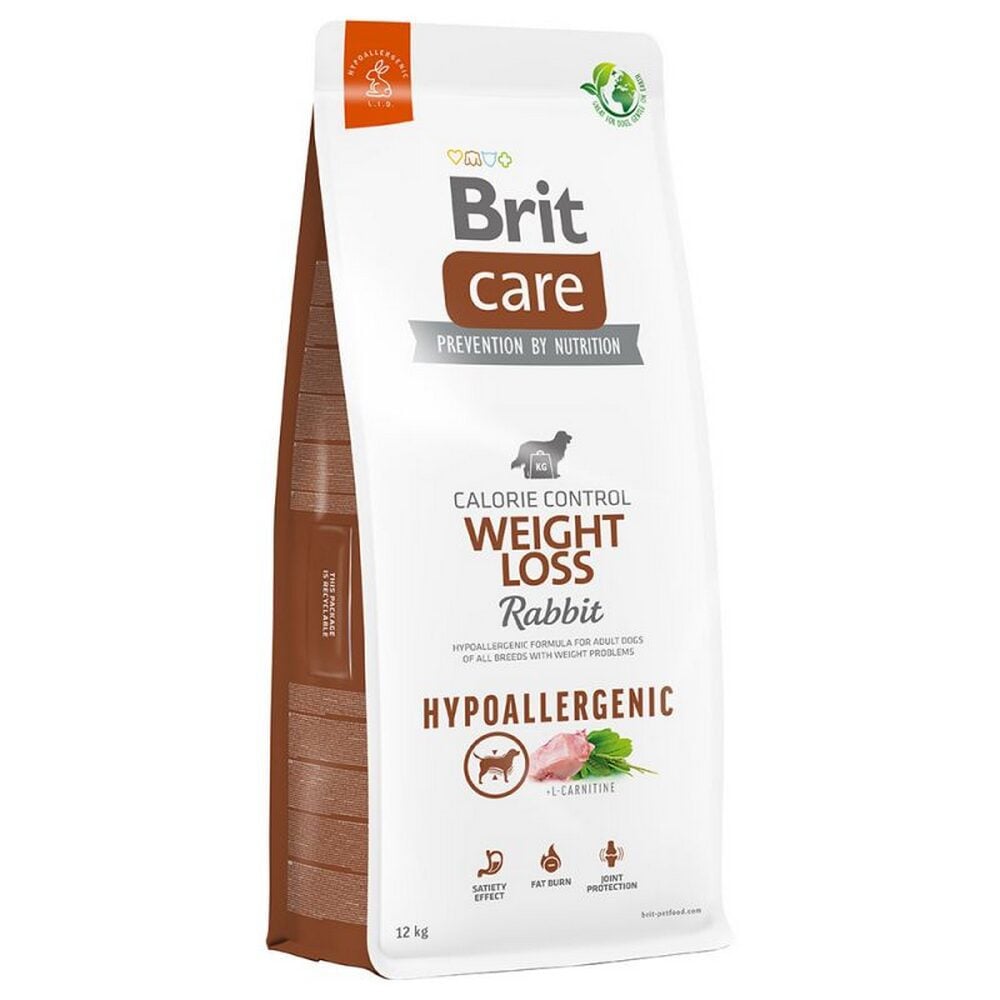 301797_pla_britcare_dog_hypoallergenic_weightloss_kaninchen_12kg_hs_01_3 Brit Care Hypoallergenic Weight Loss Rabbit & Rice kuivtoit ülekaalulistele koertele, 12 kg - Pilt 1