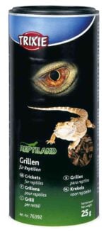 Trixie Crickets, dried täiendsööt roomajatele ja väikestele imetajatele, 250 ml/25 g