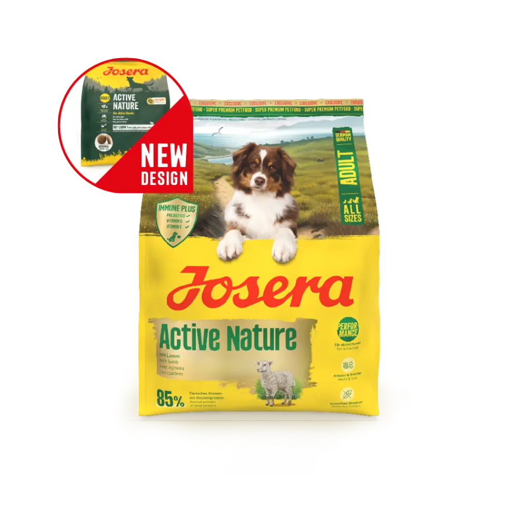4032254786221_1_Josera-SPE-suiem-Active-Nature-900-g Josera Active Nature kuivtoit aktiivsetele koertele linnuliha ja lambalihaga, 900 g - Pilt 1
